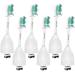 Kecura Replacement Brush-Heads Compatible with Philips Sonicare: e-Series Toothbrush Heads HX7022/66 fits Sonicare-Essence & CleanCare Electric Brush Handles 6 Pack