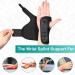 Elastic Wrist Support Hand Brace - Adjustable Compression Sleeve for Carpal Tunnel Arthritis & Tendonitis Relief - Pain Relief Splint for Left Wrist - Buy Online on GoSupps.com