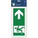 Pubblimania Emergency Exit Sign - Robust PVC for Indoor & Outdoor Use (29x13 cm Right Indicator) - Ideal Safety Solution - Buy Online on GoSupps.com