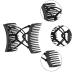 Froiny Stretchy Double Hair Comb Clips - Adjustable Elastic Hairpins for Women & Girls - 2-Pack Updo Ponytail Holders - Buy Online on GoSupps.com