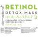 Retinol Detox High Potency Mask 3% - Natural & Organic Botanical Extracts for Clearer Skin | Soothing & Oil Control Rinse Off Treatment - Buy Online on GoSupps.com