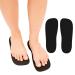 Premium 40Pairs Foam Pads for Spray Tanning Disposable Spray Tan Feet Pads Easy-to-Use Foot Protectors Designed for Salons and Mobile Spray Tanning Professionals (Black) 40Pairs Black