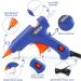 ZFYOUNG Mini Hot Glue Gun Set - 10 Glue Sticks Included | 20w Blue Hot Glue Gun for Quick Repairs, Artist DIY Art, and Home Projects - Buy Online on GoSupps.com