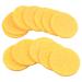 10pcs Yellow Round Face Cleaning Makeup Removal Sponges - Best Cosmetic Pads for Facial Care - Buy Online on GoSupps.com