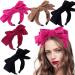 TQUXNGA Layered Bowknot Headbands for Woman Anti Slip Headbands Skincare Wide Brim Headband for Girls Washing Face Makeup Black - Buy Online on GoSupps.com