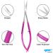 Facial Hair Scissors-Eyebrow Trimmer-Grooming Scissors for Eyebrow Shaping Ear Nose Nostril Hair & Moustache (Pink Straight) - Buy Online on GoSupps.com