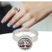 Stainless Steel Diffusorringe for Essential Oils | Aesthetic Aromatherapy Jewelry for Women & Girls | Portable Gift Idea (R36-3) - Buy Online on GoSupps.com