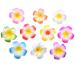 Hawaii Flowers Hair Clip Set | 10-Piece Plumeria & Hibiscus Foam Hairpins for Girls & Women | Beach Party & Wedding Decoration - Buy Online on GoSupps.com