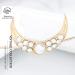 Gold Wedding Hair Pendant Head Chain with Moon and Star Design - Fashion Crystal Hair Jewelry for Women and Girls - Buy Online on GoSupps.com