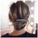 Dervivea French Pearl Hair Comb Pin Bridal Pearl Hair Combs Vintage Pearl Side Comb Hair Piece Weddings Pearl Hair Comb Decorative Hair Accessories for Women and Girls Headdress (A)