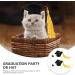 Beavorty Elastic Doctor Cap & Graduation Cap Set for Dogs Perfect Pet Cosplay Hats 5.5x3.5cm Yellow | Shop Internationally - Buy Online on GoSupps.com
