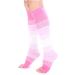 Doc Miller Premium Waden Compression Cuff - 20-30 mmHg Calf Support for Sports & Recovery | Stylish Open Toe Design in Pink & White (XXL) - Buy Online on GoSupps.com