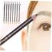 FOYTOKI 8pcs Beauty Eyebrow Pen Eyebrow Pencil Wooden Makeup Accessories 1 count (Pack of 1) Coffee - Buy Online on GoSupps.com
