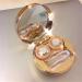 Nfegsiya Gold Contact Lens Container with Mirror - Round Eye Case & Gift Storage Box - Buy Online on GoSupps.com