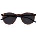 Opulize Met sunderer glasses slim round frame spring hinges scratch-resistant tinted lens uv400 protection men women S60 1 piece (1 Pack) brown tortoise front dark blue arms single