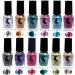 Metallic Mirror Nail Polish - Quick Drying Silver Plating Gel Polish for Chrome Nails (11-Grass) - Buy Online on GoSupps.com