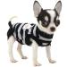 LOPHIPETS 100% Cotton Striped Dog Shirts for Small Dogs Chihuahua Puppy Clothes Tank Vest-Black and Gray Strips/XXS XX-Small for 0.5-1.2 lbs Black and Gray Strips