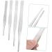 Minkissy 4-Part Set Tweezers for Eyelashes & Gardening - Stainless Steel Non-Slip Tools for Precision Planting & Splinter Removal - Buy Online on GoSupps.com