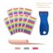 Anrosa 120 Piece Hypoallergenic Hair Extension Tape Tabs - Strong No-Residue Double Sided Adhesive with Remover Tool & Comb for Easy Application - Buy Online on GoSupps.com