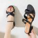 Buy XTZYGLFD Summer Sandals for Women - Fashionable Cotton Linen Zipper Slippers | Beach Stiletto Sandals in Black | UK Size 6 - Buy Online on GoSupps.com