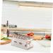jojofuny Egg Storage Case 1pc Refrigerator Dispenser Food Holding Convenient Kitchen White Multipurpose Practical Use Holder White 30.3X16CM - Buy Online on GoSupps.com