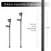BeneCane Forearm Canes - Lightweight Adjustable Arm Crutch for Comfortable Support - Non-Skid Rubber Tips - Black (1 Pair) - Buy Online on GoSupps.com