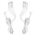 Tens Lead Wires Port Doubler 4 2mm Pin Connectors (2 Pack) Discount Tens Brand Safety 2.35mm Plug