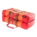 Zafuko Foldable Cushion - Organic Kapok Filling, use Folded and Unfolded for Meditation, Soft Yoga Prop, Portable Cushion Cherry/Peach