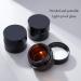Benecreate 15 Pack Cosmetic Glasses - Dark Amber & White 15ml Round Jars with Black Lids & 2 Spoons for Beauty Lotions - Ideal for International Shipping - Buy Online on GoSupps.com