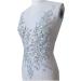 Zbroh Handmade Silver Crystal Bridal Rhinestone Applique Patch 50x30cm - Buy Online on GoSupps.com