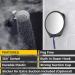 HoneyBull Fogless Shower Mirror with Razor Holder - Swivel Small Mirror for Shaving | Bathroom Accessories - Holds Razors (Black) - Buy Online on GoSupps.com