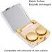 Portable Square Marble Surface Mirror & Reusable Contact Lens Case | SocialMe EU (Golden) - Buy Online on GoSupps.com