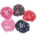 Cotton Hair Bun Cover Crochet Snoods Hairnet for Ballet Dance Skating for Girls Navy - Buy Online on GoSupps.com