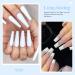 Buy 28g Cardboard Fine Diving Powder for French Manicure - Pink & White | No UV-LED Curing | Perfect for Salon & Home Use - HJ-ND064B - Buy Online on GoSupps.com