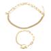Bracelet Wear Resistant Compact Firm Sturdy Jewelry Gift Layered Bracelet for Valentine's Day for Dating for Wedding Party