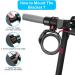 Ainiv E Roller Lock - 4-Digit Bicycle Lock | 12mm/120cm Anti-Theft Bike Cable Lock for Xiaomi 365/Pro2/Max/Ninebot - Secure Your Scooter - Large Black - Buy Online on GoSupps.com