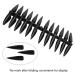SH-RuiDu 240pcs Foldable Flat Back Pointed Nails - Manicure Color Display Practice Tool | Black | International Shipping - Buy Online on GoSupps.com
