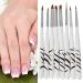 8 x Zebra Nail Art Dotting Pens Professional Manicure Brush Tools for Perfect Nail Designs | International Shipping Available - Buy Online on GoSupps.com