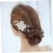 Angoily Tiara Bridal Hair Comb Wedding Hair Comb Decor Hair Comb Crystal Hair Comb Flower Head Pearl Bride - Buy Online on GoSupps.com