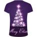 MEKOUIYE Men's Ugly Christmas Shirt - Crew Neck Short Sleeve Xmas Santa Tree Print - Funny Xmas Party Tee - B-Purple, Large - Buy Online on GoSupps.com