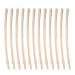 Beaupretty 100 Pieces Long Flat Bobby Hairpins Metal Hair Clip Bobby Pin Side Hair Clip Hairpin for Women Girls (Golden)