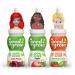 good2grow Disney Princess 3 Flavor Fruit Juice Variety Pack (Apple, Fruit Punch, Strawberry Kiwi) 6oz Spill Proof Character Top Bottles with No Sugar Added, Excellent Source of Vitamin C (Pack of 3) Disney Princess- Variety