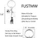 Ensianth Dog Keychain | Perfect Gifts for Dog Lovers | Puppy & Paw Print Keyring for Dog Owners - Buy Online on GoSupps.com