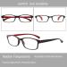 5 Pack Reading Glasses for Men & Women - High-Quality Comfortable Rectangular Spring Hinges - 1.75 Diopter 5 Colors - Buy Online on GoSupps.com