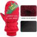 XIAOHAWANG Kids Ski Gloves - Waterproof Dinosaur Mittens for Boys and Girls (Red, 4-8 Years) - Buy Online on GoSupps.com