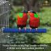 SunGrow Wooden Bird Perch 11.8 Inches Blue - Keeps Nails Trim, Beaks Smooth - Ideal for Cockatiels, Parakeets, Lovebirds, Finches - Buy Online on GoSupps.com