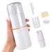 Travel Toothbrush Kit | 8 in 1 Travel Container for Toothbrush Tsa Approved Travel Size(Carrara White)