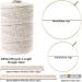 152pcs Macrame Kit for Beginners - 3mm x 220yards Natural Cotton Cord with Supplies for Macrame Plant Hanger - Wooden Beads, Rings, Sticks, Metal Rings - Buy Online on GoSupps.com