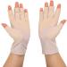  Fockety Fockety Nail Lamp Gloves Thoughtful Design Stretchable UV Protection Fingerless Manicure Gloves for Dry Nail Gel Medium Size Cotton Fiber (Light Yellow) - Buy Online on GoSupps.com