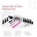 Beetles Gel Nail Polish Starter Kit - 6 Colors Gray Nude Pink Set with 48W Nail Lamp - Base Top Coat Included - Christmas Nail Art DIY Manicure - Buy Online on GoSupps.com